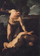 MANFREDI, Bartolomeo Cain and Abel oil on canvas